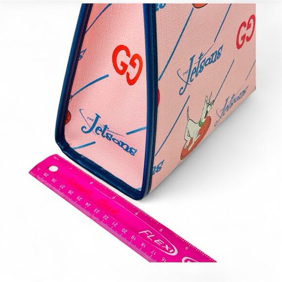 NWT GUCCI x Jetsons Printed GG Supreme Pink Small Tote Canvas Bag NWT - Picture 7 of 10